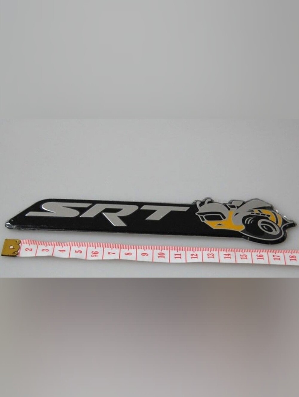 One Super bee SRT Scat pack badge Adhesive Back approximately 7"